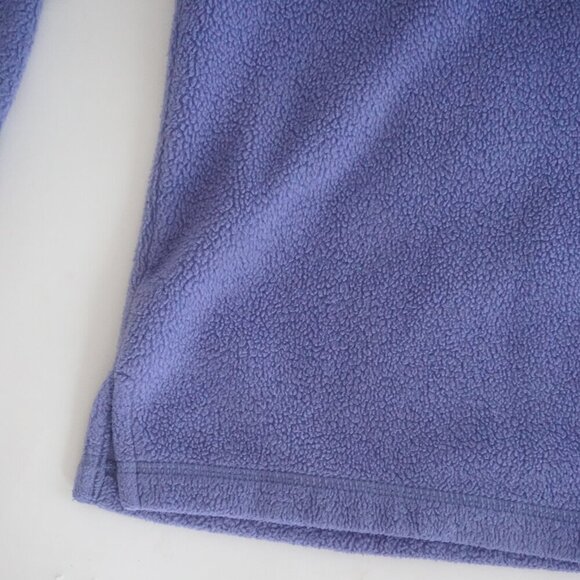 Vintage Croft & Barrow Lavender Embroidered Snowman Fleece Crewneck Sweater L - Picture 7 of 11